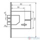 BRUNO 1082 mortise lock 5cl chrome