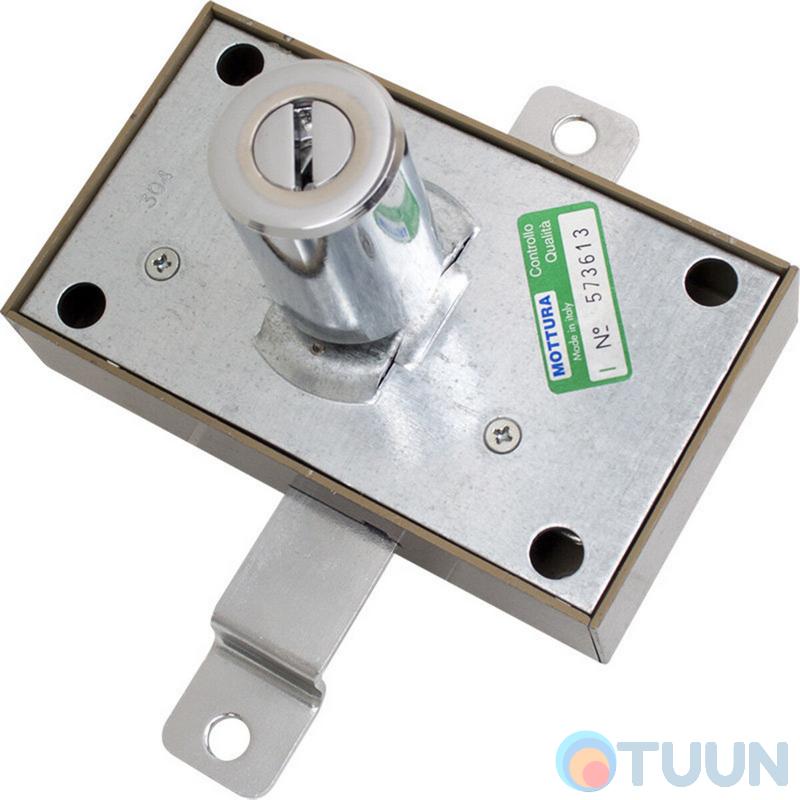 Mottura Art. 36254VA5D Flush-mounted lock for pulls with push cylinder