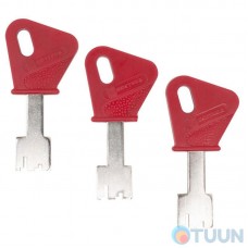 Mottura Art. 36254VA5D Flush-mounted lock for pulls with push cylinder