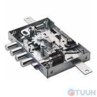 Securemme 2653LCR0328GXX 5-bar lock mechanism with latch for 85mm cylinder, gear