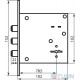 BRUNO 1278 5cl chrome mortise mortise lock