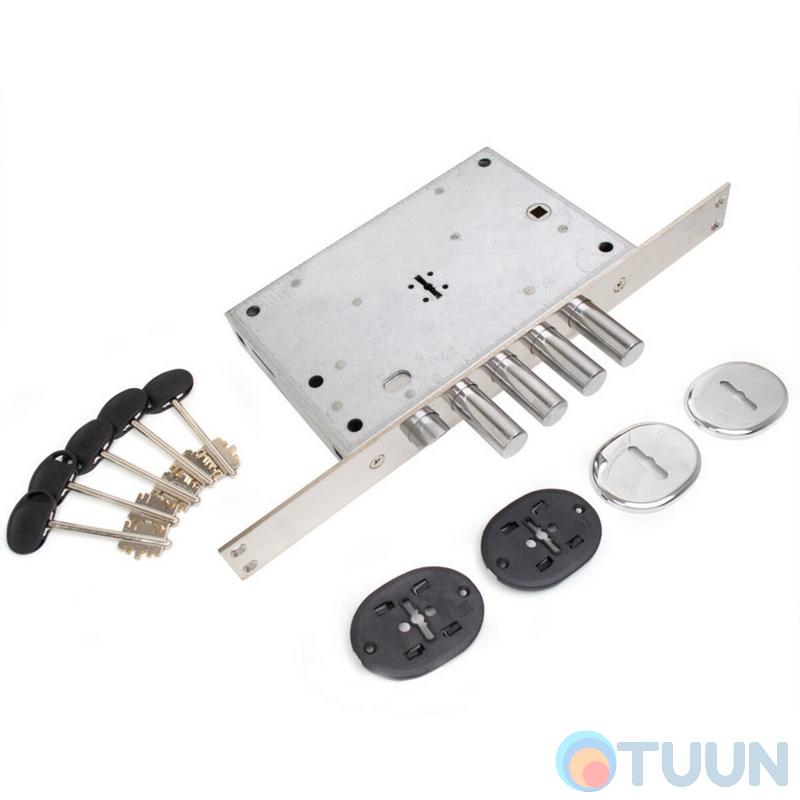 Mottura Art. 52770DM2854CR Lock 4-rig with latch with chrome finish