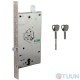 Mottura Art. 3D787L80005CS 4-bolt lock with deadbolt and additional lock for Euro cylinder left-hand folding key
