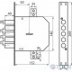 Mottura Art. 50798S5 5-ring lock, 5 cl 60 mm chrome overlays