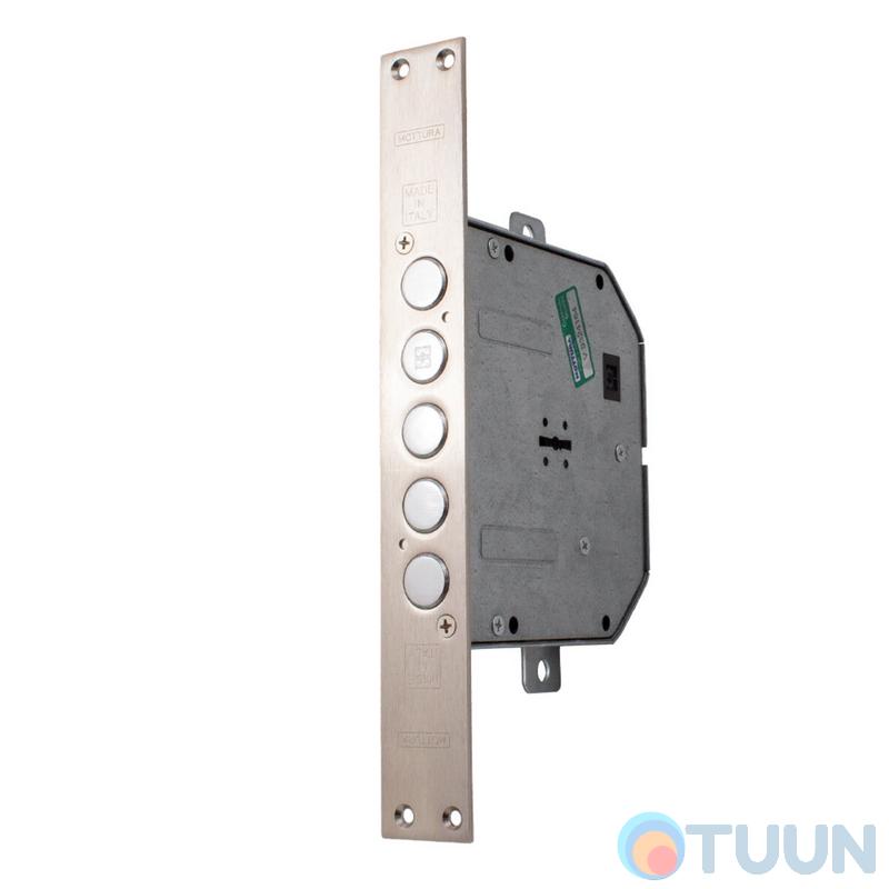 Mottura Art. 50798S5 5-ring lock, 5 cl 60 mm chrome overlays