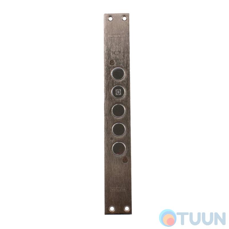 Mottura Art. 50798S5 5-ring lock, 5 cl 60 mm chrome overlays