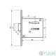 BRUNO 755F mortise lock 3-piece matte chrome