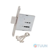 Врізний сувальдний замок BRUNO 755F 3кл мат хром