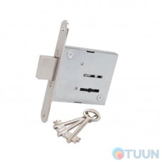 BRUNO 755F mortise lock 3-piece matte chrome