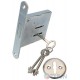 BRUNO 755F mortise lock 3-piece matte chrome
