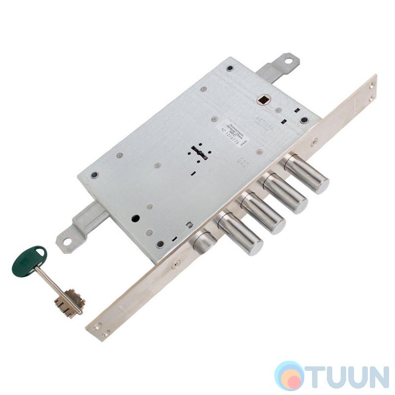 Mottura Art. 52771DM2854 MATIC 4-bolt lock with deadbolt, for pulls