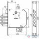 Mottura Art. 89723S5000 Lock 4-rig, 5 kl