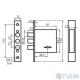 BRUNO ZV8-8D mortise lock 5cl chrome