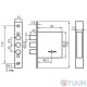 BRUNO ZV8-8D mortise lock 5cl chrome
