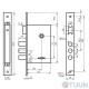BRUNO BR-77 nickel mortise lock