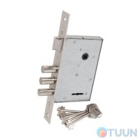 Врезной сувальдный замок BRUNO BR-77 никель