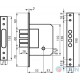 BRUNO 189-4MF mortise lock 5cl chrome (cross-shaped)