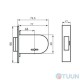 BRUNO 157F 3-piece mortise lock chrome