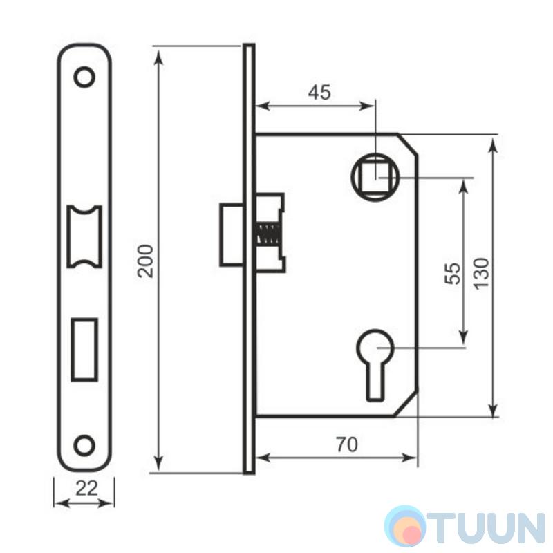 BRUNO 968-45 mechanism matte antique brass