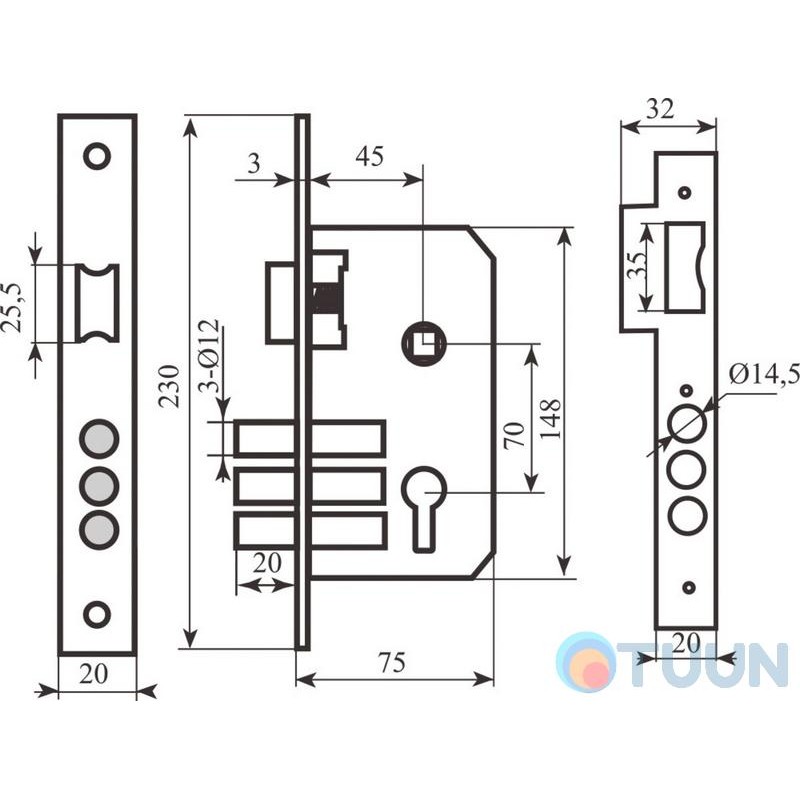 BRUNO 7025-70 mechanism ant brass