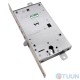 Mottura Art. 54797TBSR56 4-bolt lock with latch and additional lock for Euro cylinder (without overlays)