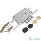 Mottura Art. 52771DM2856 (TSBM) 4-bolt lock with deadbolt, for pulls (without covers)