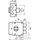 Mottura Art. 30401VS50C5 3-digit mortise lock with push cylinder, with handle from the inside