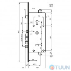 Comit CM-21437 lock (dual system)