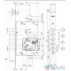 Mottura Art. 52Y535BDRN54 4-digit lock with recoding, right