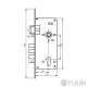 Comit Art.CТ8545 Cylinder lock 3-bolt with latch