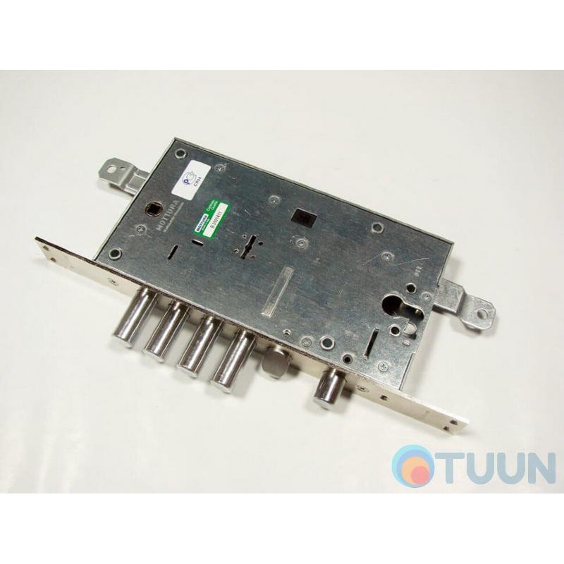 Mottura Art. 54797TBSR54 Замок 4-риг с защелкой и допом замком под евроцилиндр