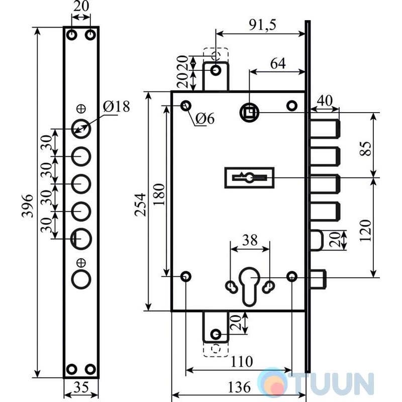 Comit CM - 21356 lock (dual system)