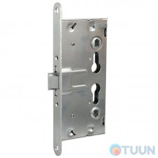 Fire door lock, matt chrome