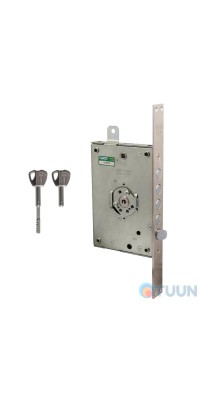Mottura Art. 3D771R80005CS Замок 4-риг с засовом под тяги правый складной ключ