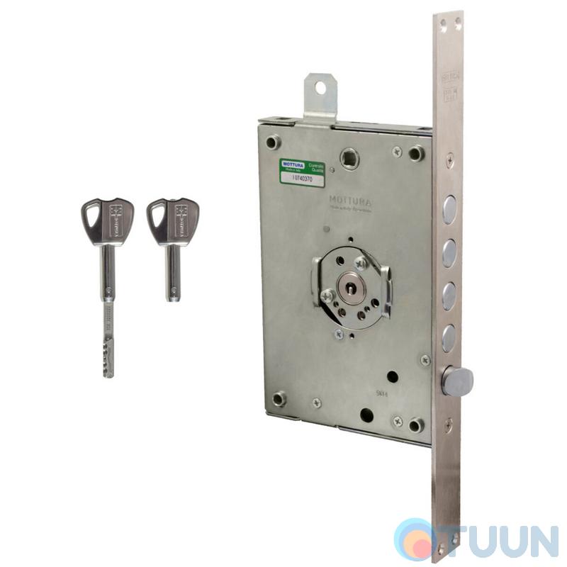Mottura Art. 3D771R80005CS 4-bolt lock with deadbolt, right folding key