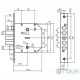 BRUNO BR-42-R mortise lock 5cl nickel right