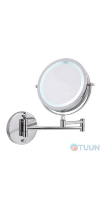 Зеркало круглое подвесное LED хром