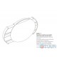 Colombo B2001 Khala Oval Mirror Chrome with Shelves