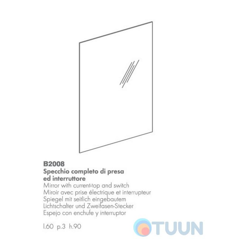 Colombo B2008 Link Rectangular Mirror