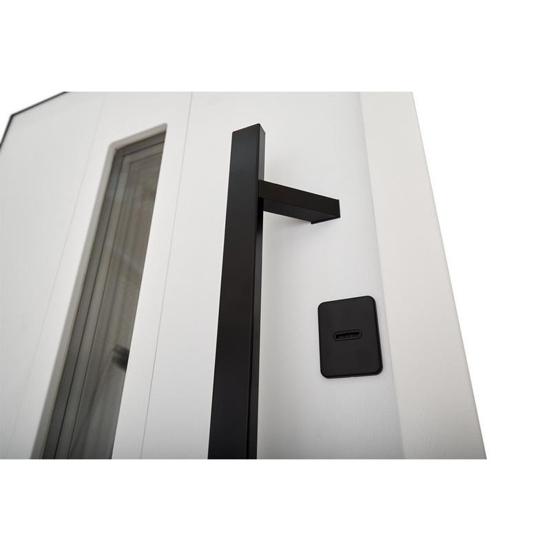 Entrance door ABWEHR with thermal break model Ufo Black COTTAGE (496)