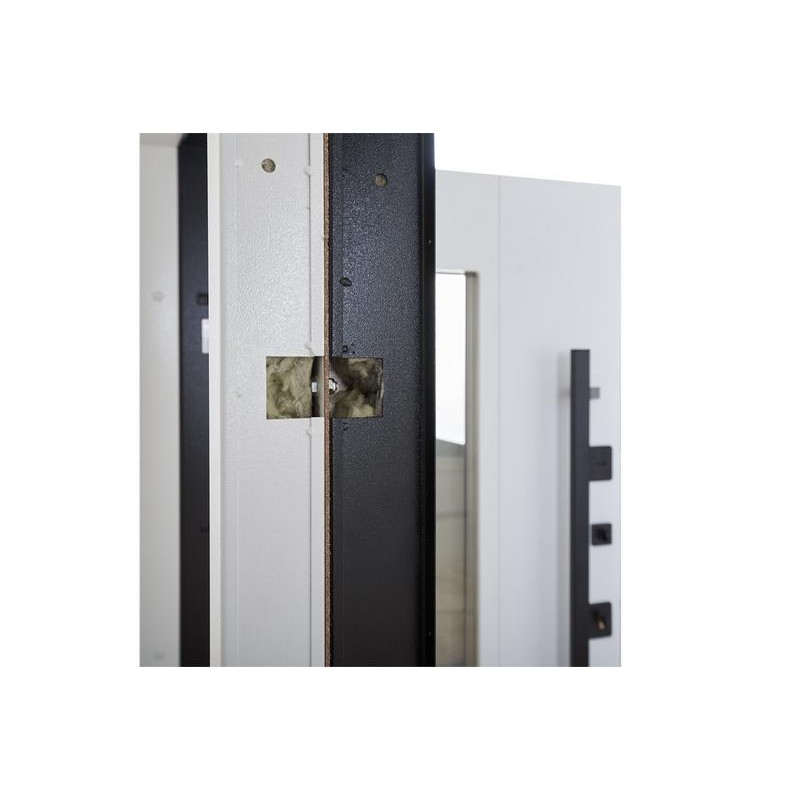 Entrance door ABWEHR with thermal break model Ufo Black COTTAGE (496)
