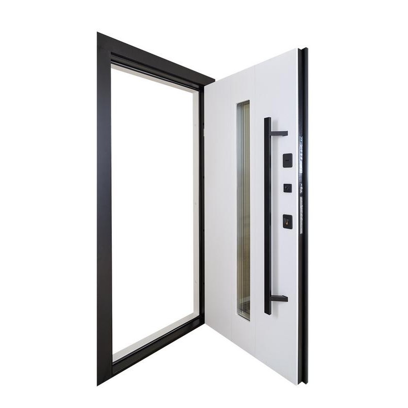 Entrance door ABWEHR with thermal break model Ufo Black COTTAGE (496)