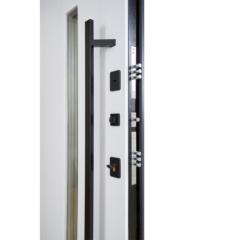 Entrance door ABWEHR with thermal break model Ufo Black COTTAGE (496)