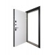 ABWEHR entrance door with thermal break model Scandi, COTTAGE configuration (498)