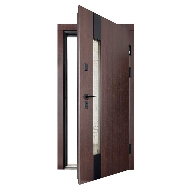 ABWEHR entrance door with thermal break model Tower, Termix configuration (527)