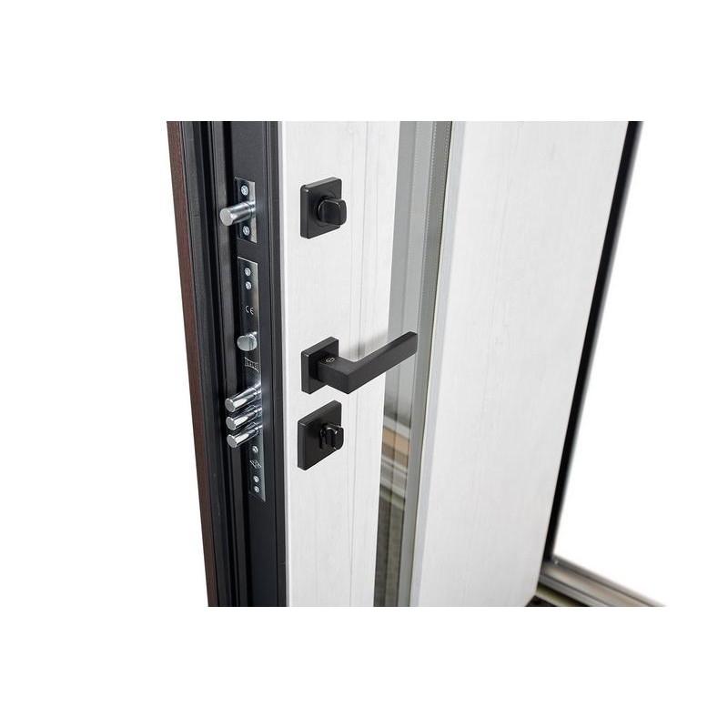 ABWEHR entrance door with thermal break model Tower, Termix configuration (527)