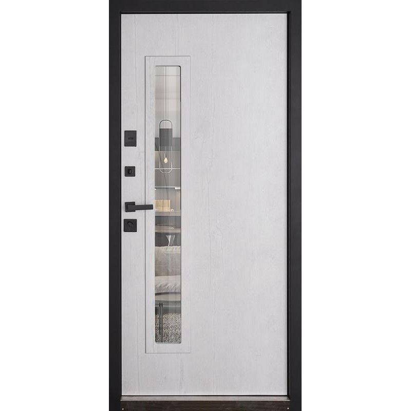 ABWEHR entrance door with thermal break model Tower, Termix configuration (527)