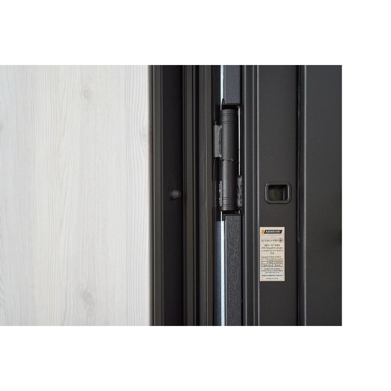 ABWEHR entrance door with thermal break model Tower, Termix configuration (527)