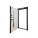 ABWEHR entrance door with thermal break model Tower, Termix configuration (527)