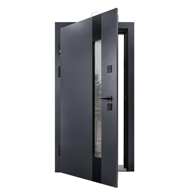 ABWEHR entrance door with thermal break model Tower, Termix configuration (527)